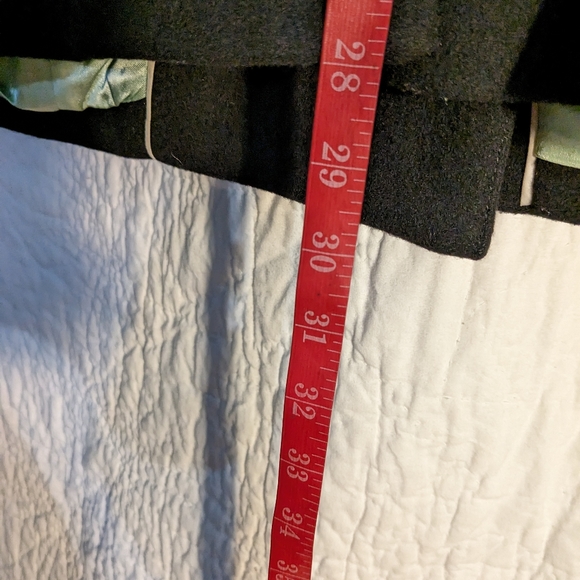 Gap Women's  Black Wool Pea Coat. M - Picture 5 of 6